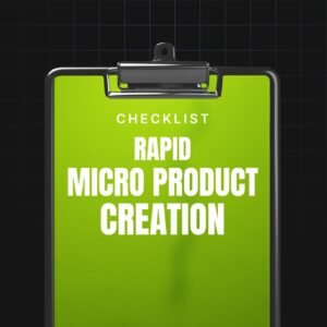 Rapid Micro Product Creation
