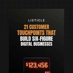 21 Customer Touchpoints That Build Six-Figure Digital Businesses
