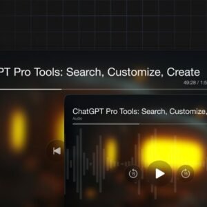 ChatGPT Pro Tools: Search, Customize, Create