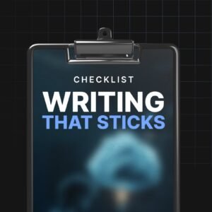 Writing That Sticks - Checklist